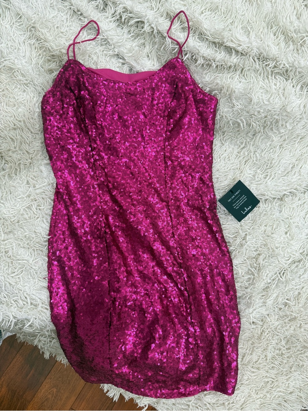 Lulus Fuchsia Sequin Mini Dress